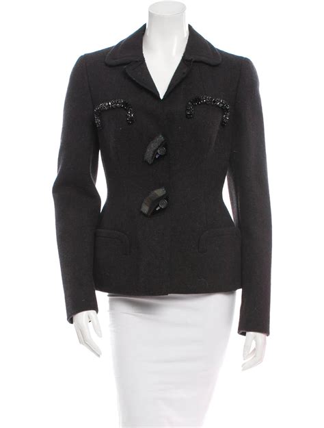 womens prada blazers|prada wool blazer.